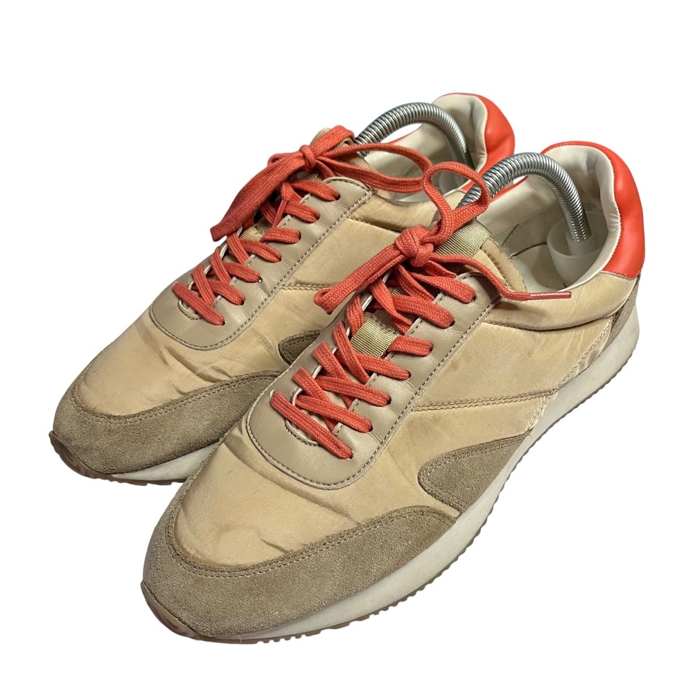 Matisse Farrah Tan Orange Suede Nylon Low Top Sneakers Womens Size 9.5 M